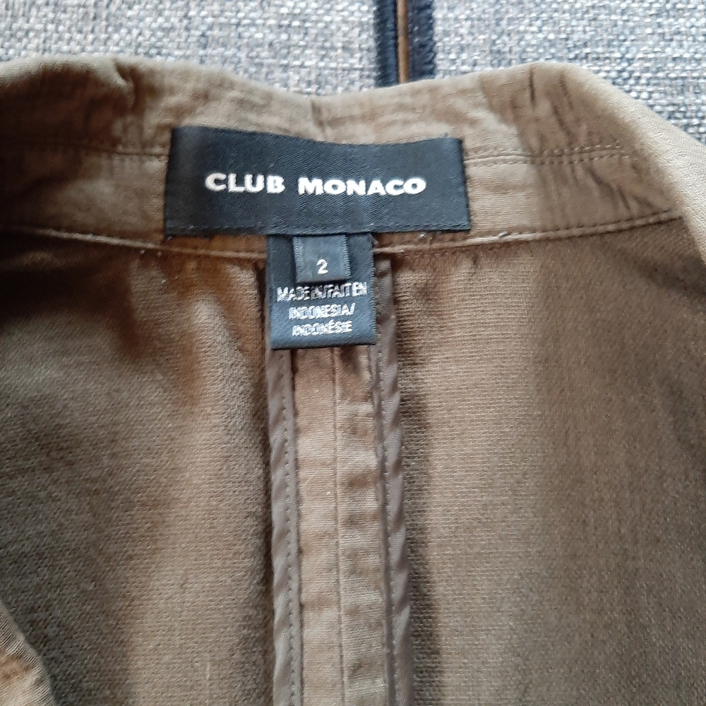 Club Monaco Olive Green Jacket - Picture 5 of 7